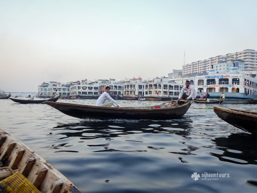 Boats at Buriganga river