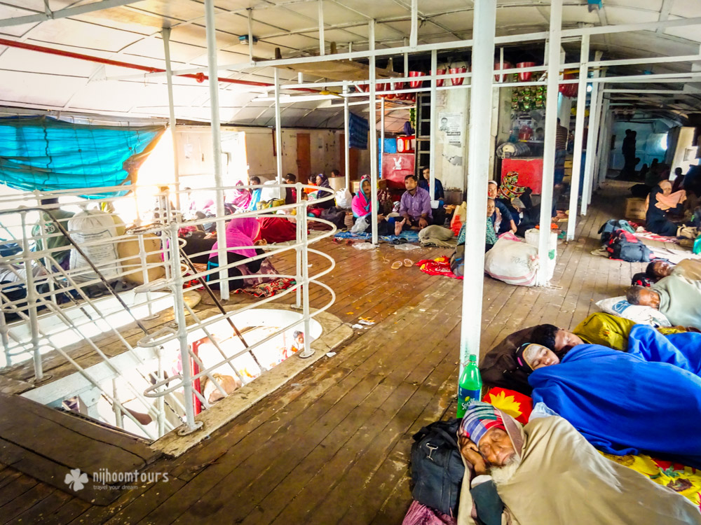 People on the deck of Rocket Paddle Steamer