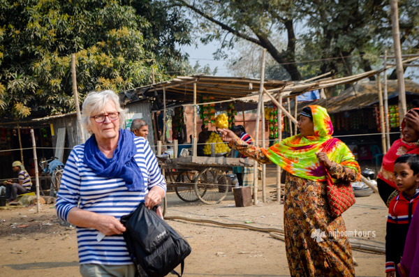 Susan Bicknell visiting a rural area