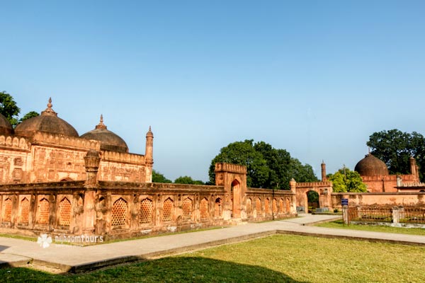 The mosque and shrine inside Tahkhana Complex in Gaur