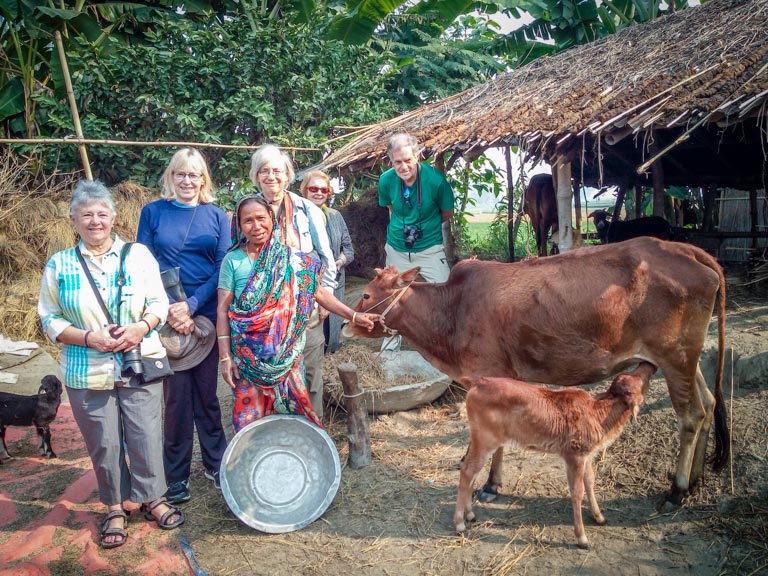 Visiting a river island in Bangladesh