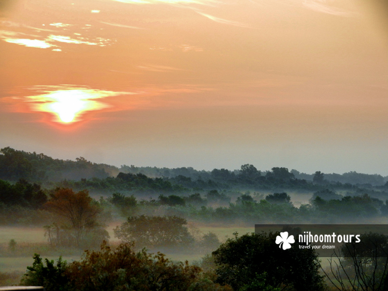 Sunset in Sundarbans, the largest mangrove forest on earth