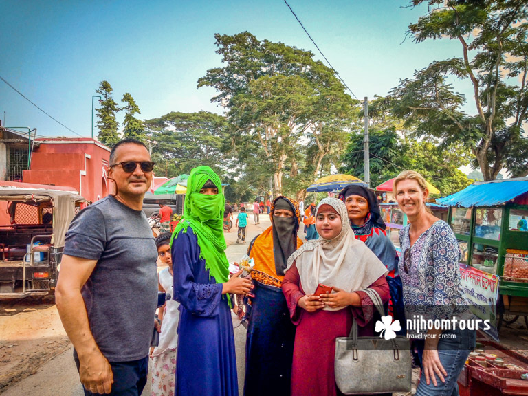 More photo with the locals in Bangladesh