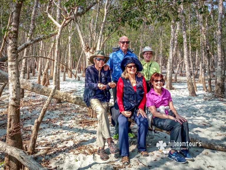 On a beach inside Sundarbans in Bangladesh