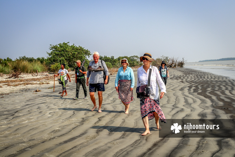 At the beach inside the Sundarbans Mangrove Forest in Bangladesh