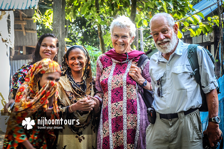 Juergen & Yvonne Richter visiting a village at Barisal in Bangladesh