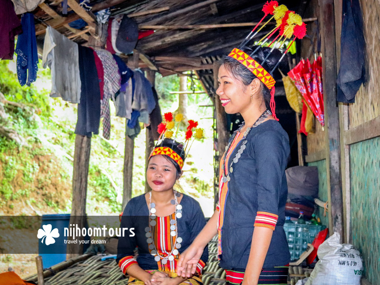 Tribal women at Chittagong Hill-tracts area in Bangladesh