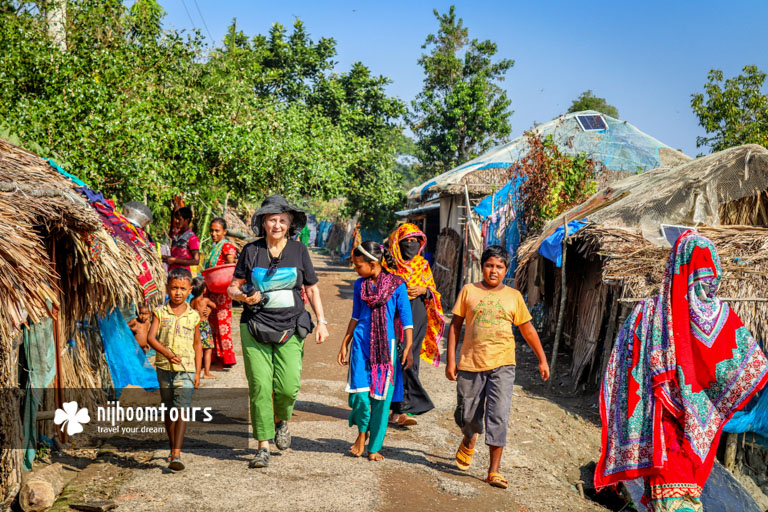 Visiting a fishing village in the outskirt of Sundarbans in Bangladesh