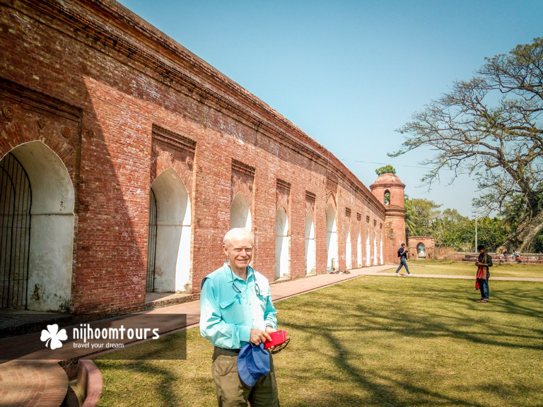 At the Sixty Dome Mosque in Bagerhat