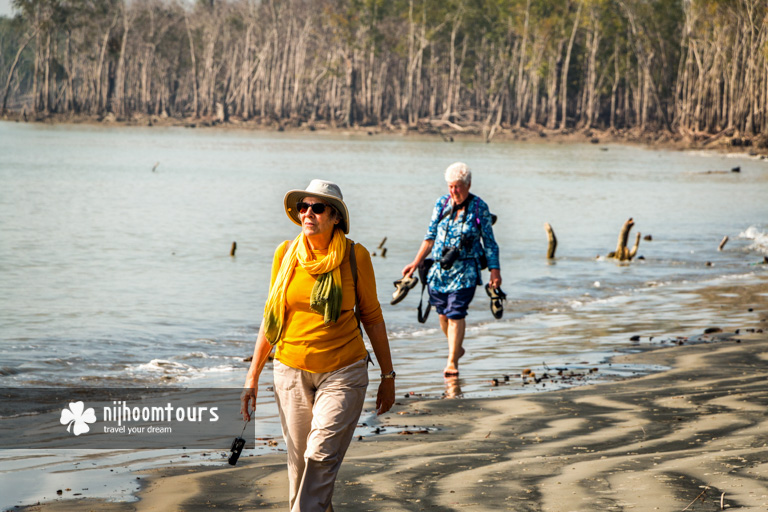 At a beach inside the Sundarbans Mangrove Forest