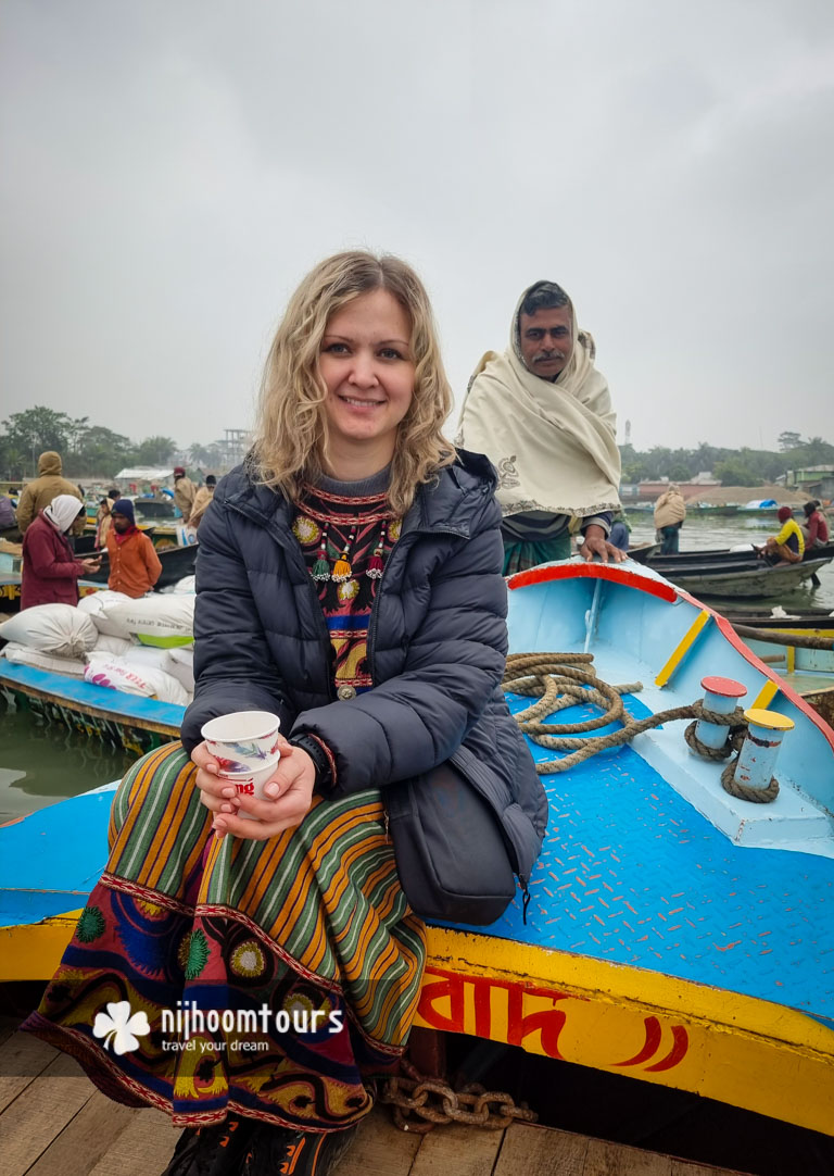 At the floating rice market in Barisal