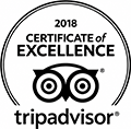 TripAdvisor Certificate of Excellence 2018